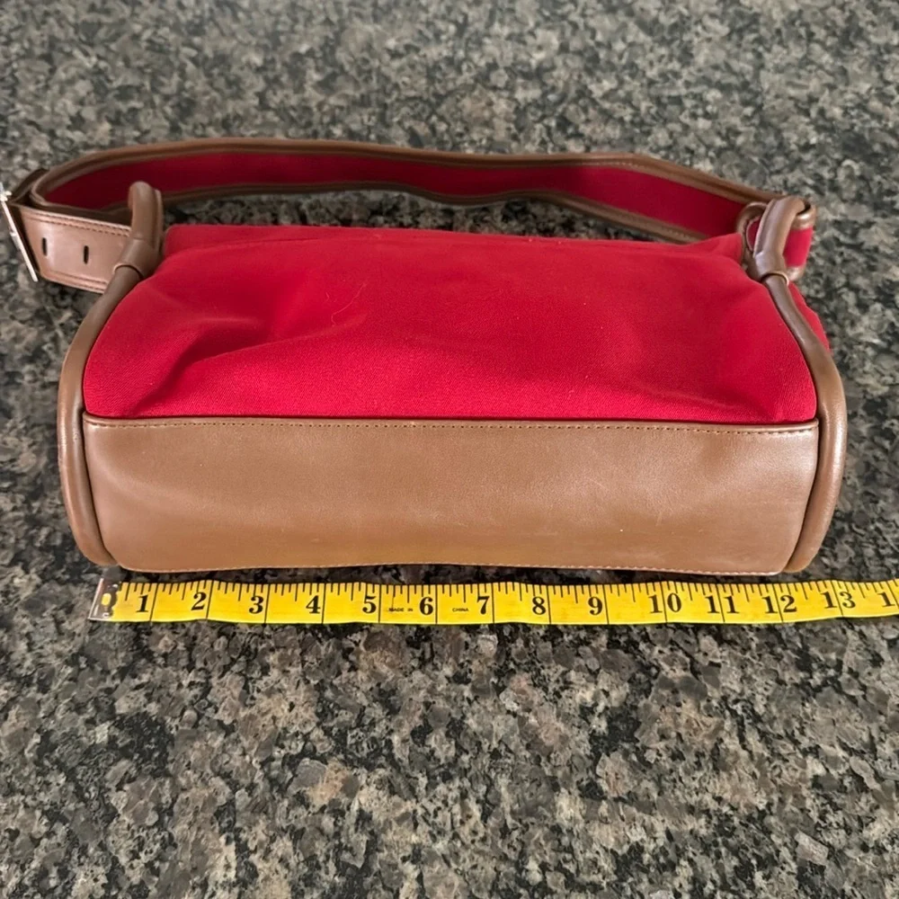 Anne Klein red handbag or shoulder bag EUC